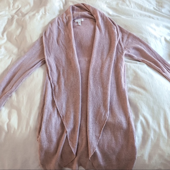 Leith Easy Circle Cardigan in Tan Ethereal Heather - Picture 3 of 5